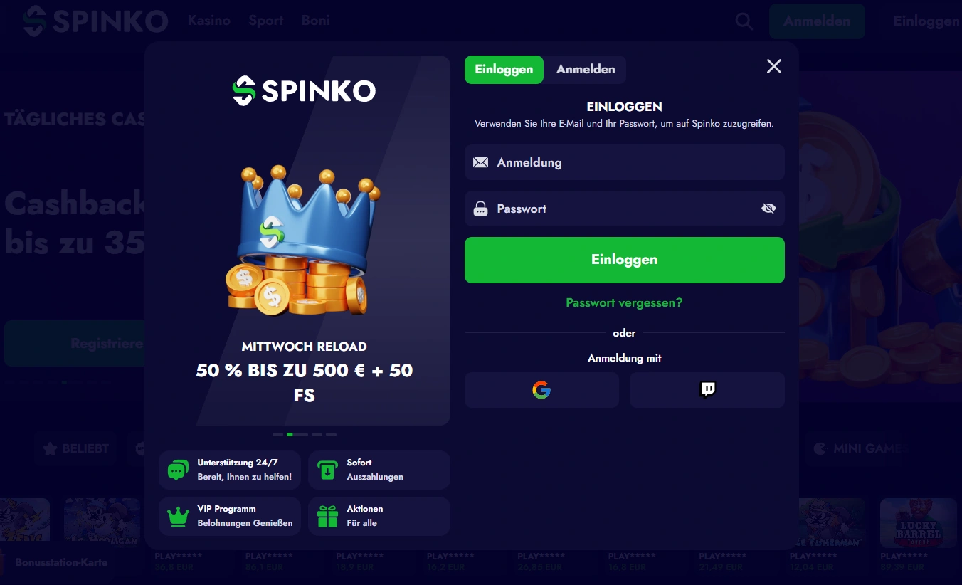 Verantwortungsbewusstes Spielen — Spinko Casino